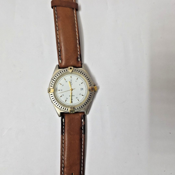 Vintage Paul Sebastian Watch Men's Genuine Leather Quartz - Picture 4 of 11
